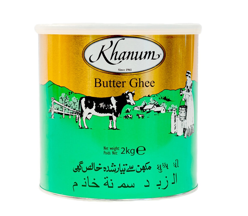 KHANUM BOTER GHEE 6X2KG الخانم سمن بقري Fadie Food